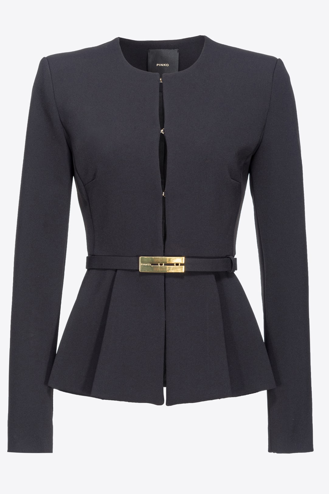 Elegant crepe blazer with belt PINKO Shop Online