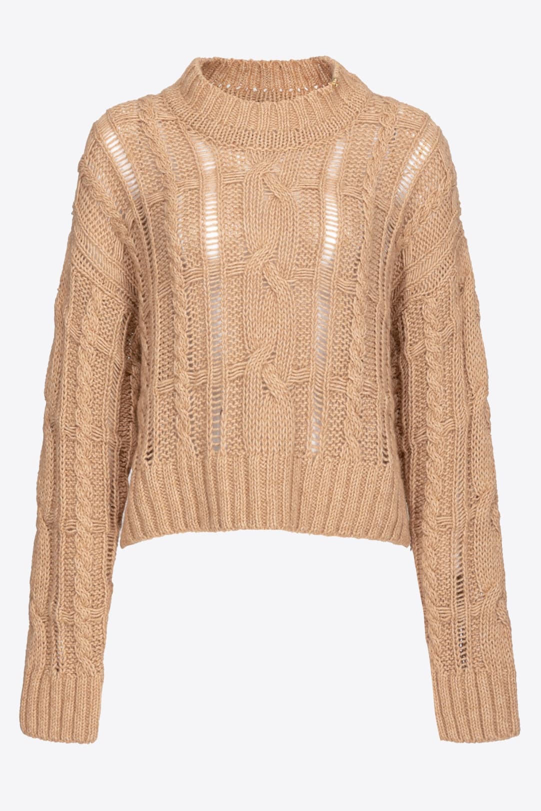Soft cable knit sweater PINKO Shop Online