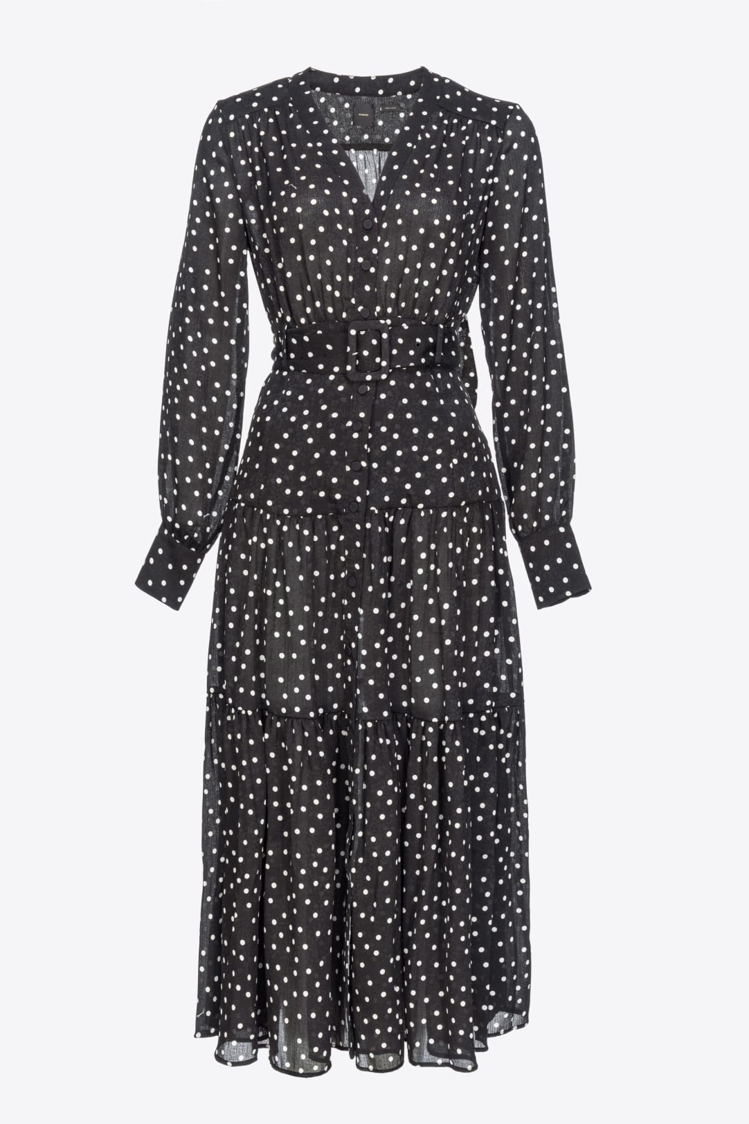 Long polka dot shirt dress PINKO Shop Online