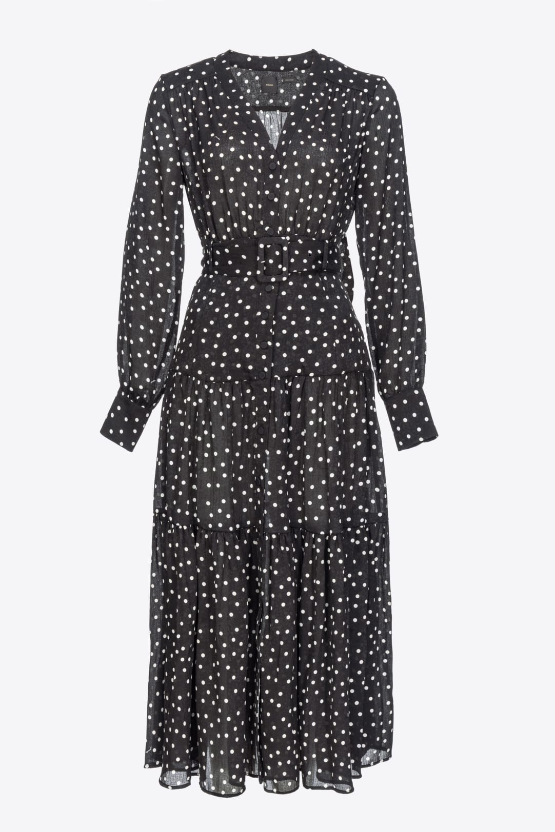 Long polka-dot shirt dress PINKO → Shop Online