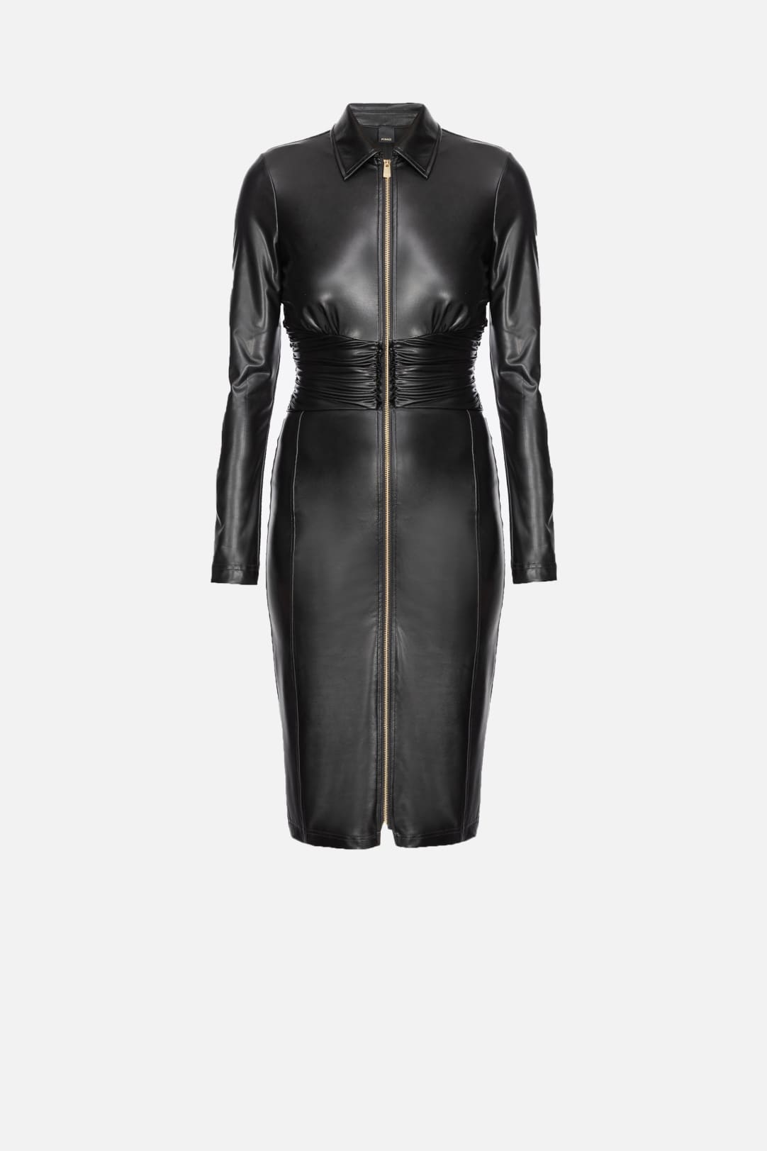 Robe en cuir mi longue sales