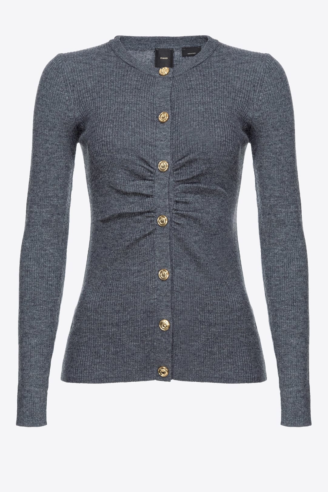 Slim fit ribbed cardigan PINKO Shop Online