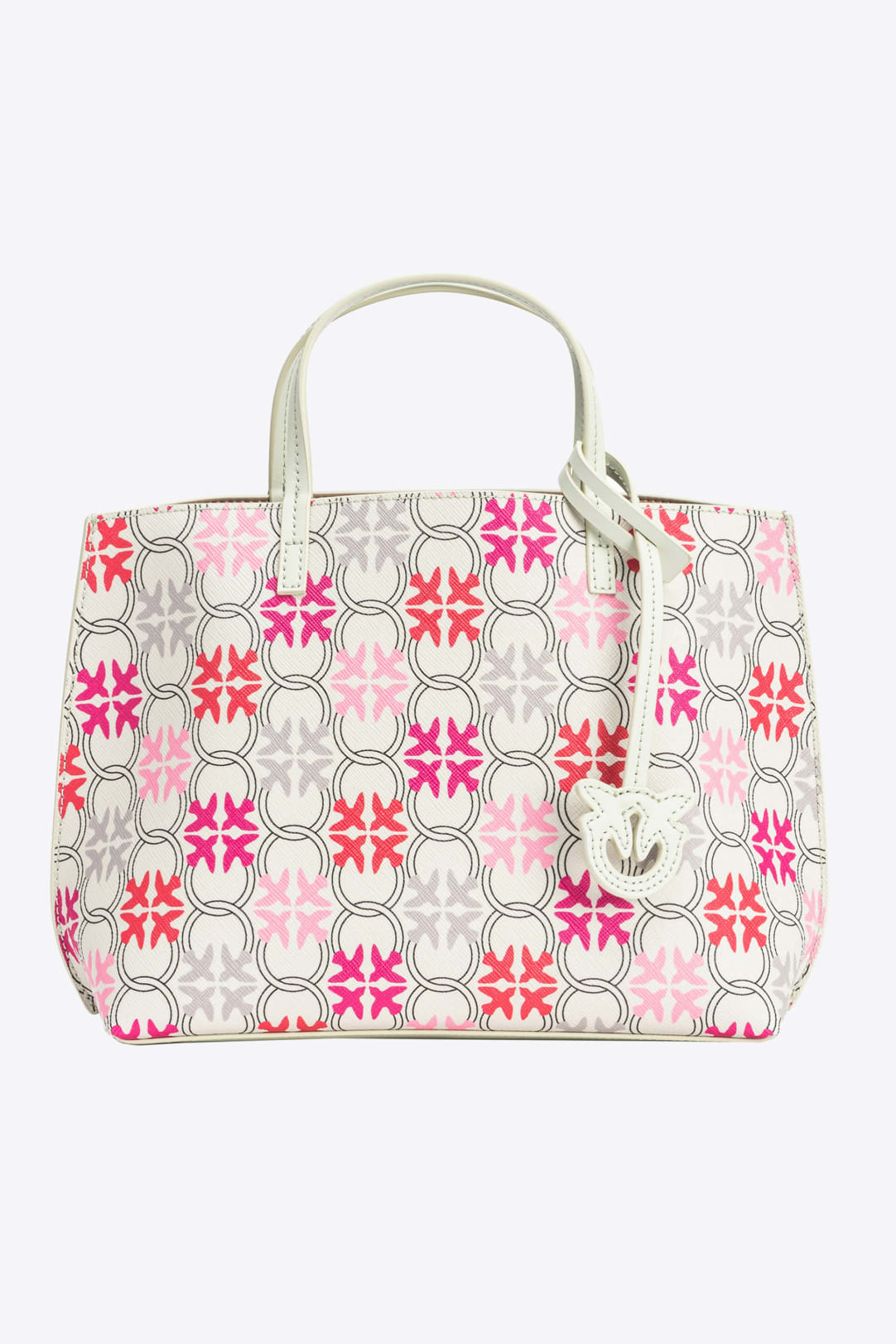 Bolso shopper grande con estampado monogram