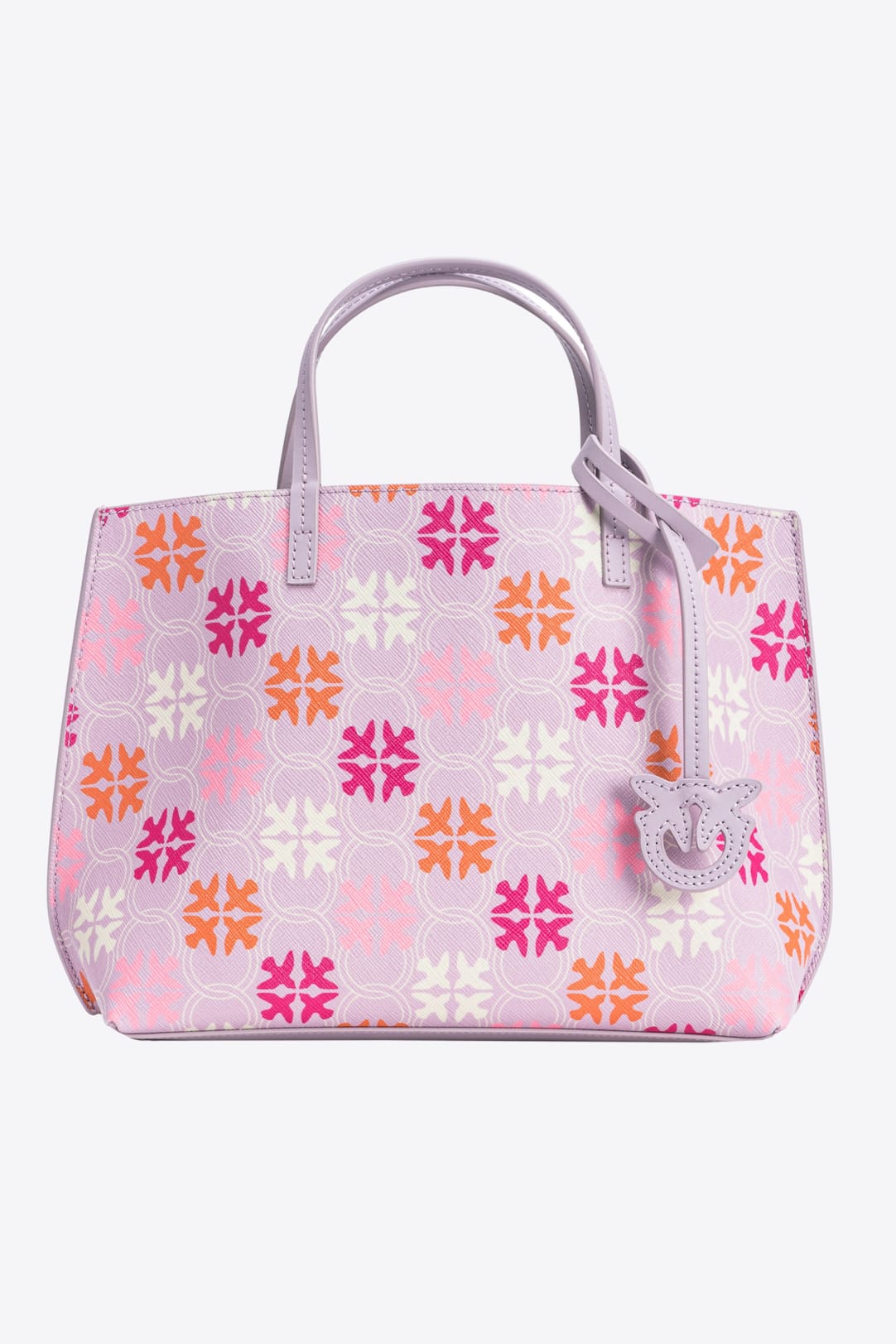 Bolso shopper grande con estampado monogram