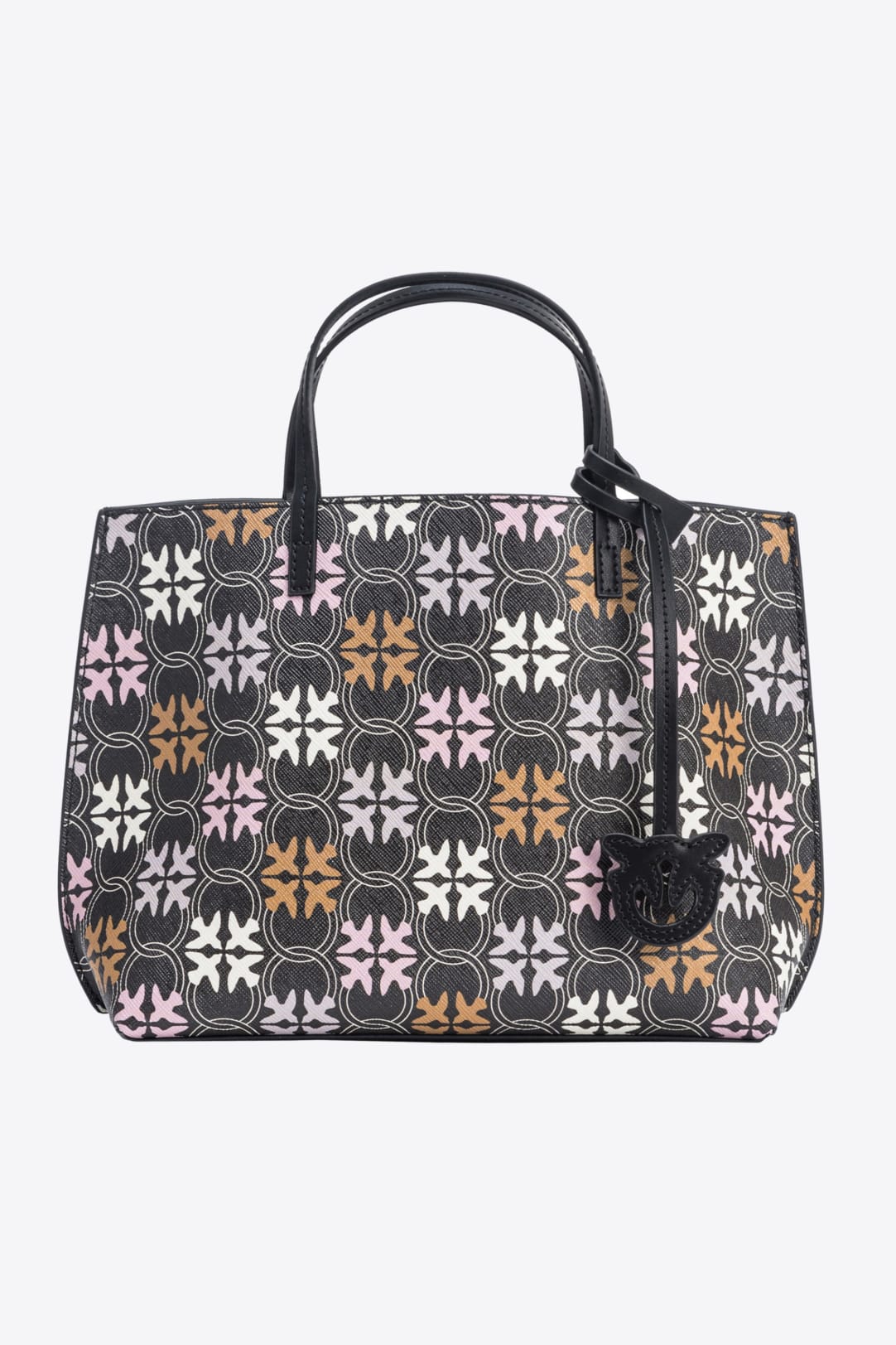 Bolso shopper grande con estampado monogram