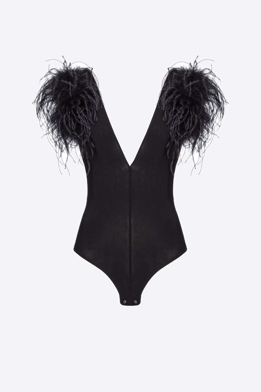 Black Ribbed Bodysuit With Aztec Trim Fendi Inspired Leotard –