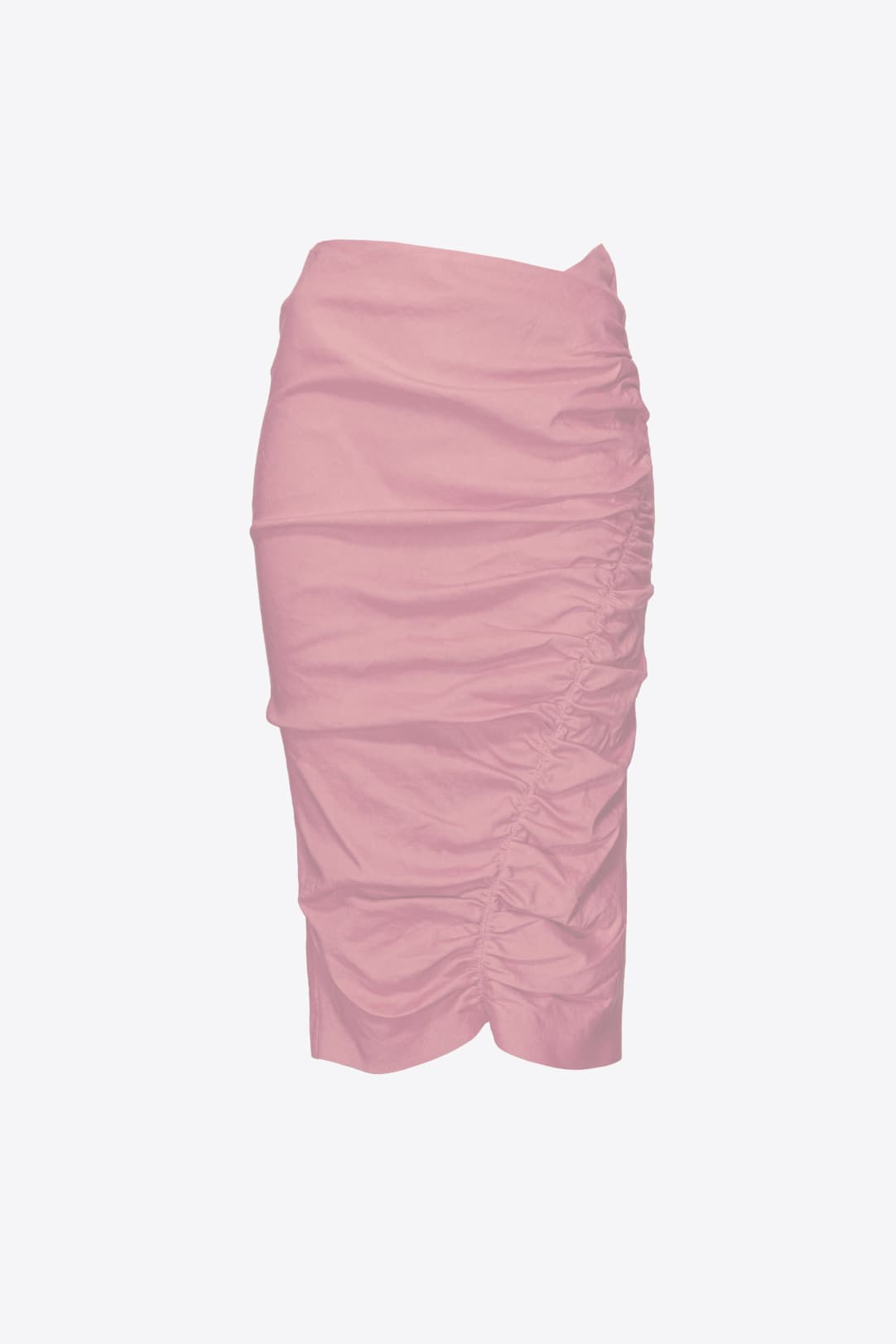 Pink linen deals pencil skirt