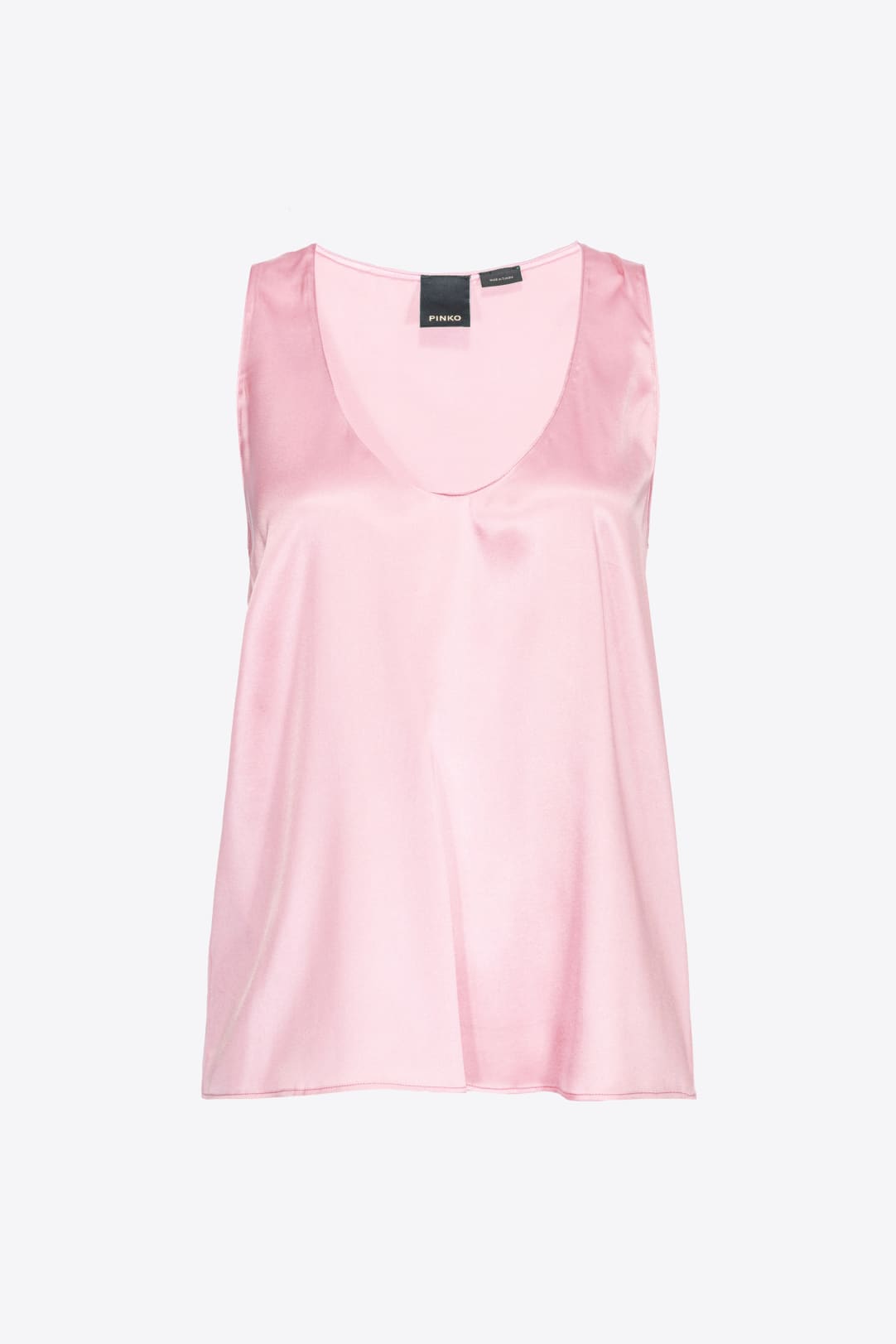 Sleeveless stretch satin top PINKO → Shop Online