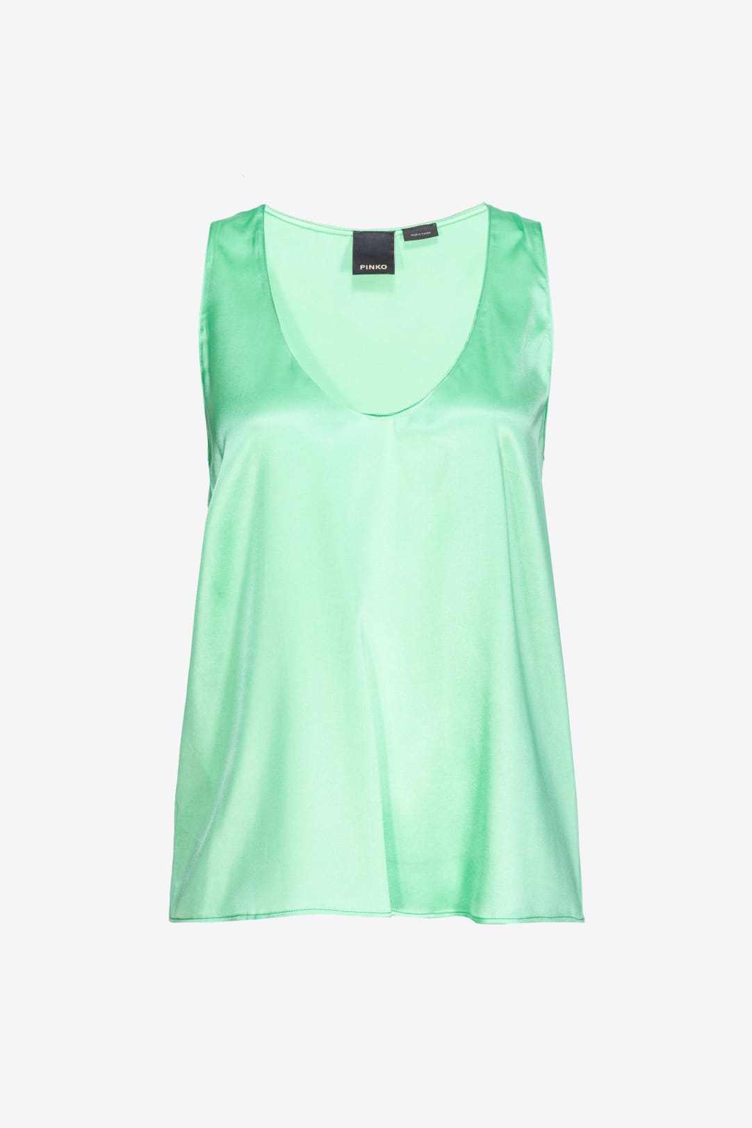 Sleeveless stretch satin top PINKO → Shop Online