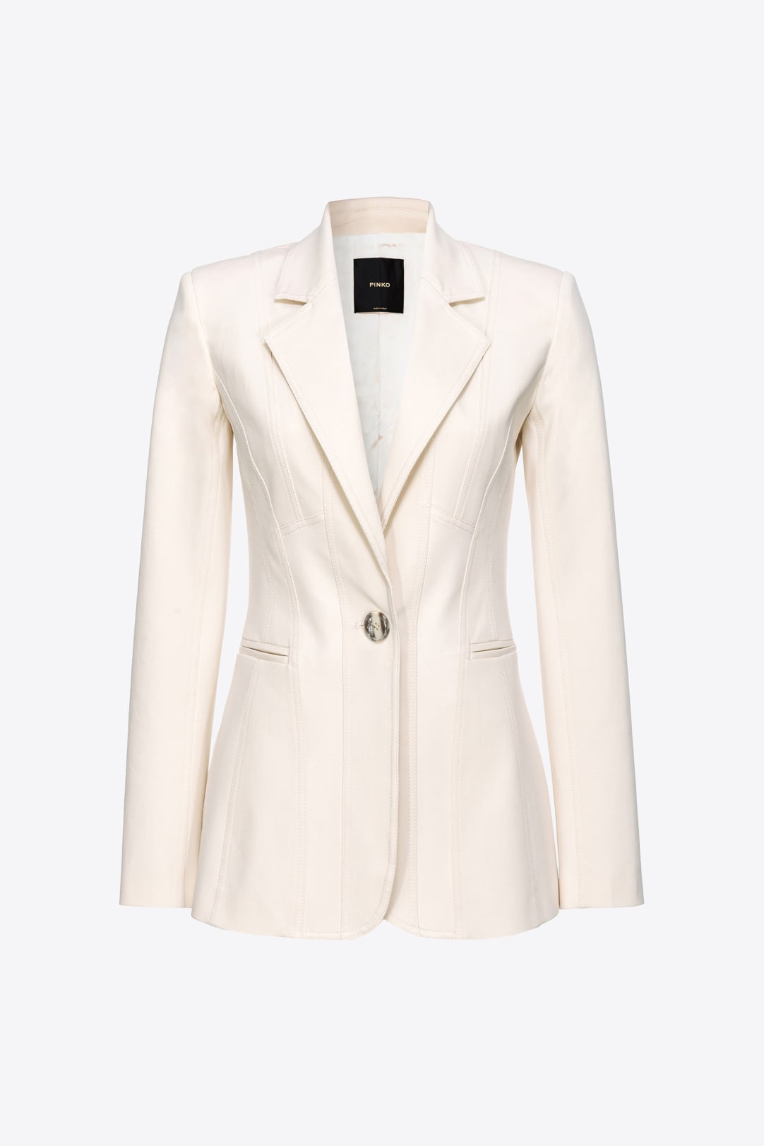 Dual-fabric single-breasted blazer PINKO → Shop Online