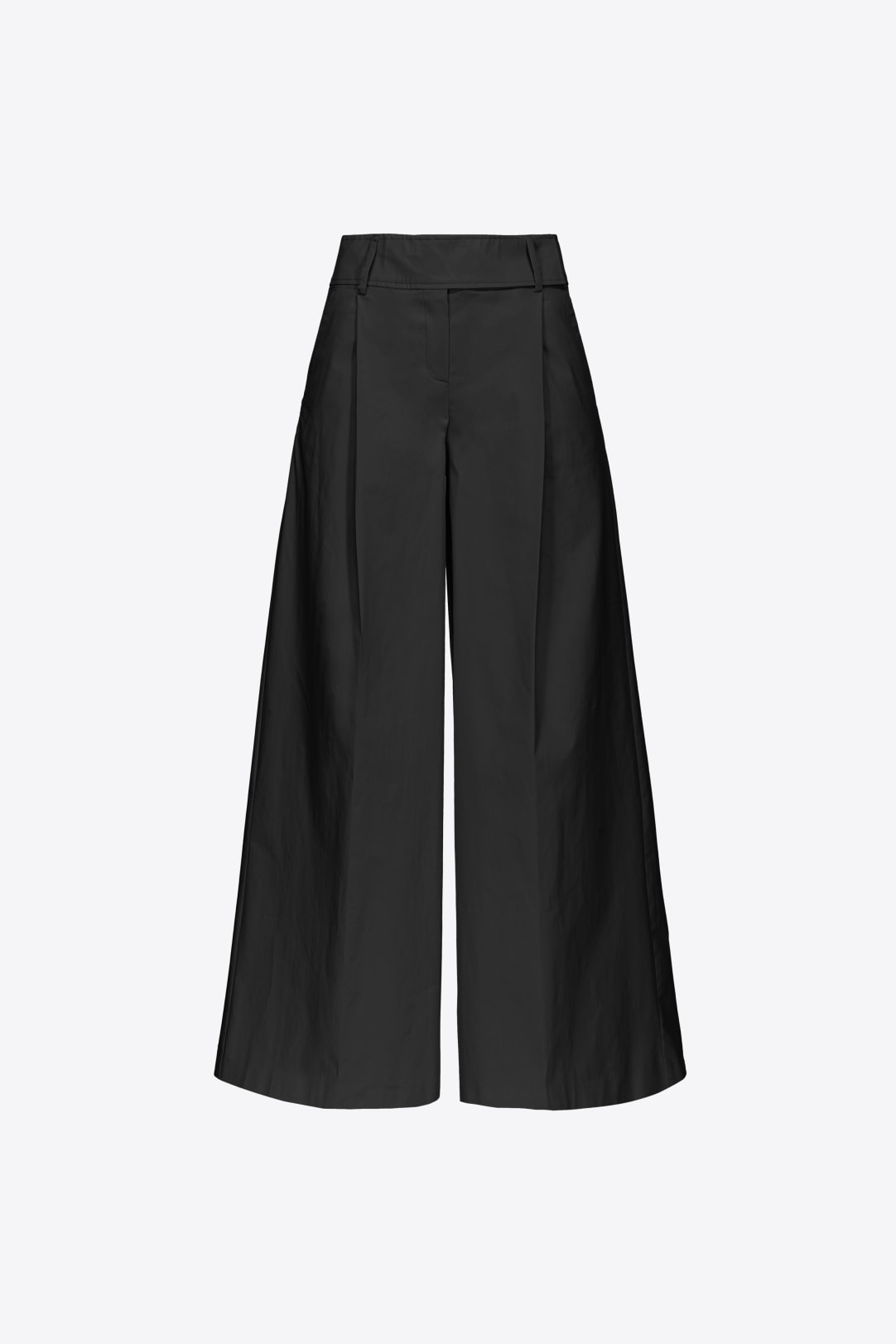 Extra-wide trousers in technical satin PINKO → Shop Online