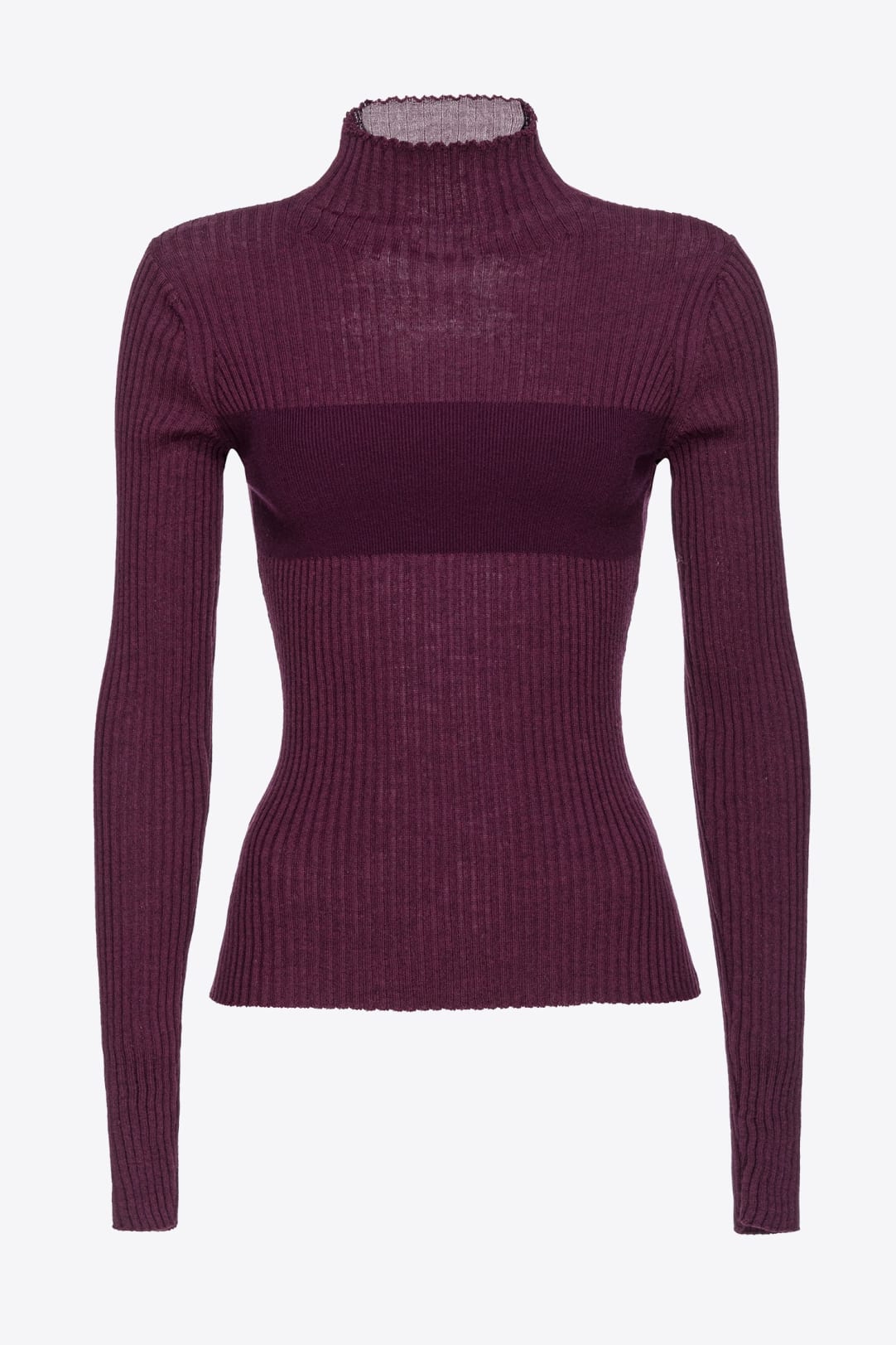 Rib-knit Turtleneck Top