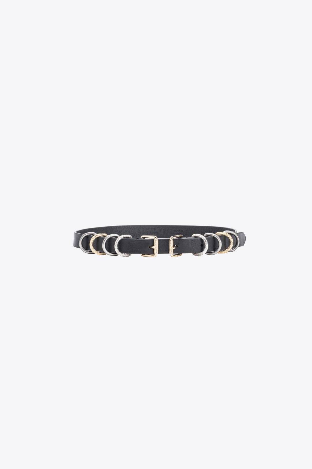 Ceinture anneaux métal best sale