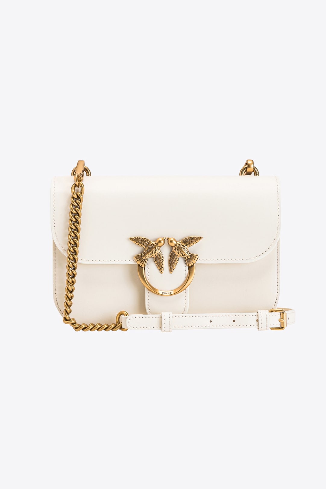 white pinko bag