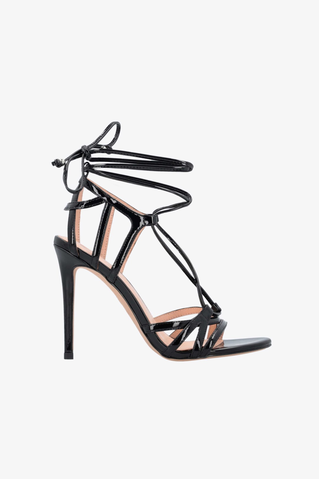 Sandales effet cuir lam miroir