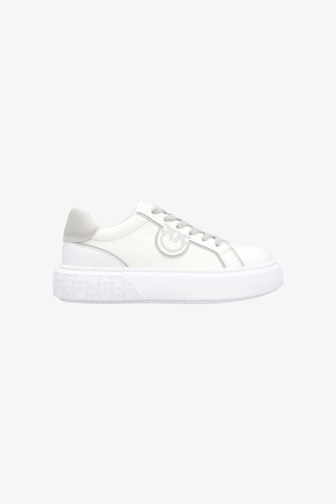 Sneakers in pelle con logo embossed al lato top