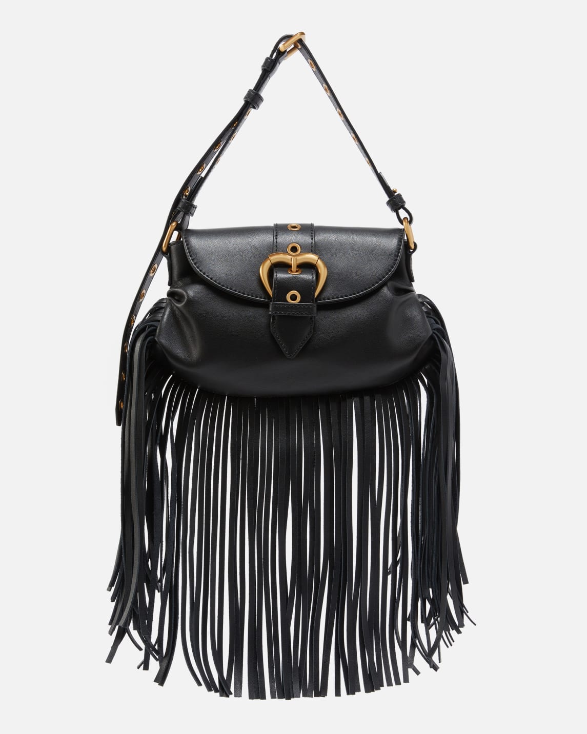 Bolso de hombro mini Jolene con flecos largos PINKO Compra en linea