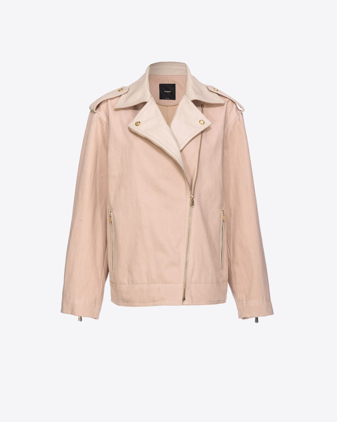 Cotton biker jacket womens deals