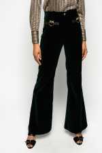 long flared trousers