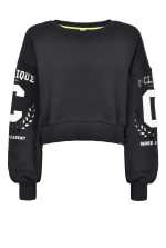 cropped college sweatshirt