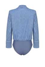 denim bodysuit