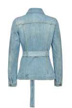 denim belt jacket