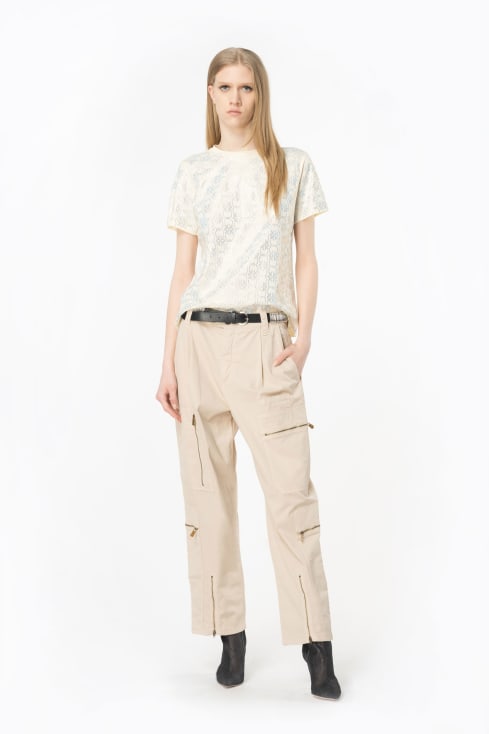 Pants PINKO Woman color Beige