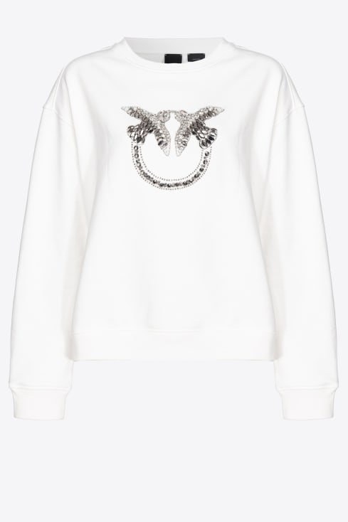 Pinko Pullover Online Shop - Womens Cropped Monogram Jacquard