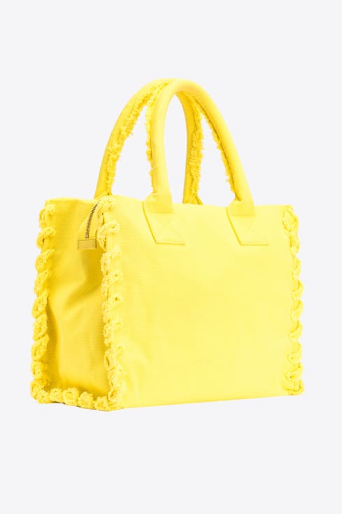 Tote Bags PINKO Woman color Yellow