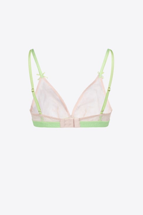 Lace Triangle Bra, green