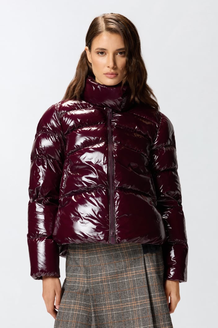 Abrigo Gabán Acolchado De Nailon Cristal