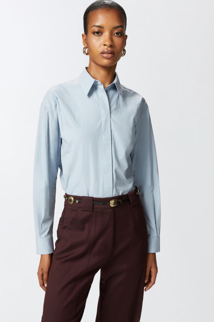 Camisa Oversize De Popelina