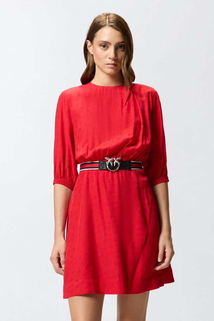 Vestido De Viscosa Jacquard