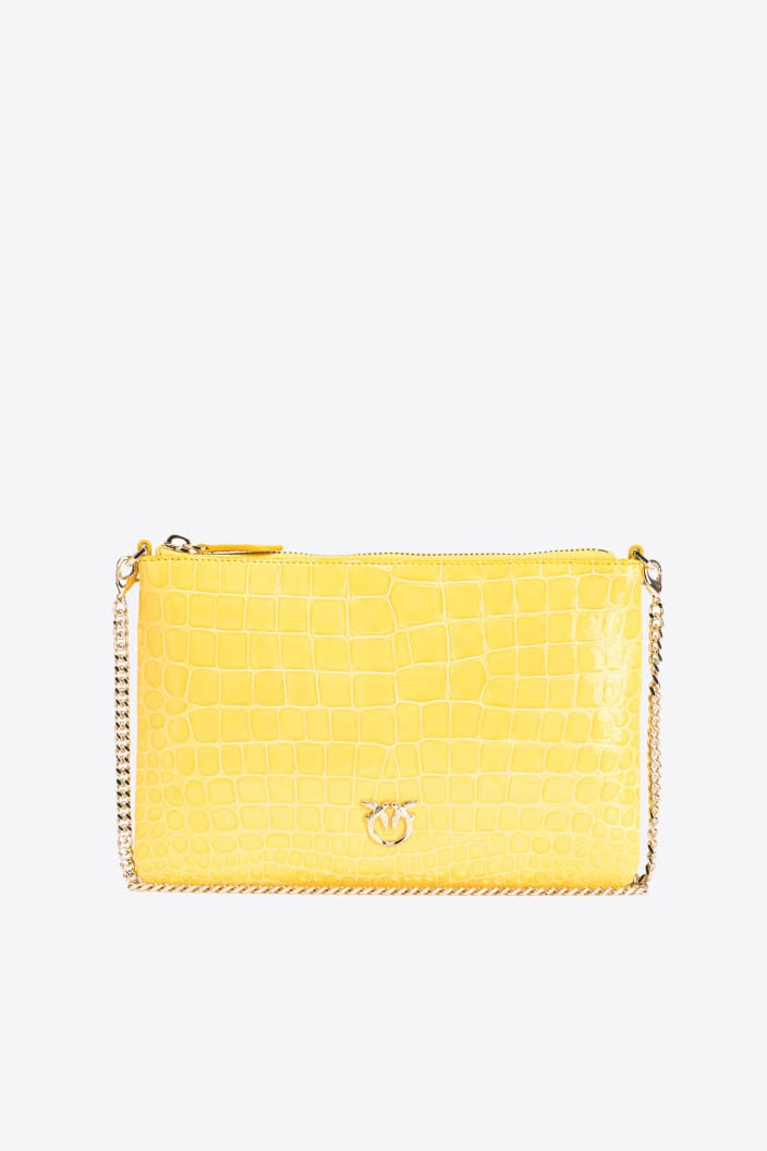 Classic Flat Love Bag Cocco Lucido Colorato Pinko Galleria