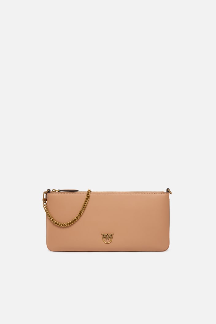 Horizontal Flat Bag In Pelle
