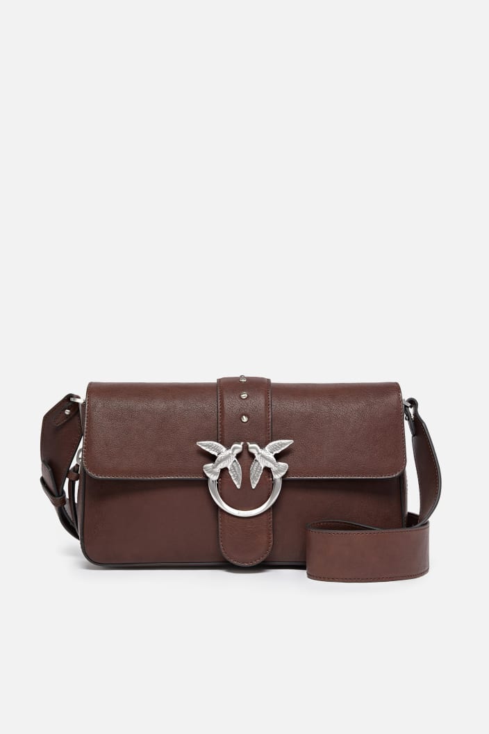 Medium Leather Classic Love Bag Slouchy Shoulder Bag With Zip