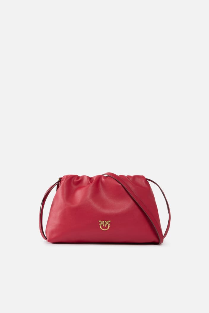 Borsa A Spalla Piccola In Pelle Con Coulisse