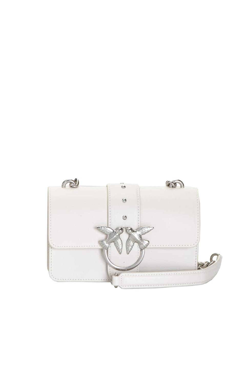 pinko mini love bag white