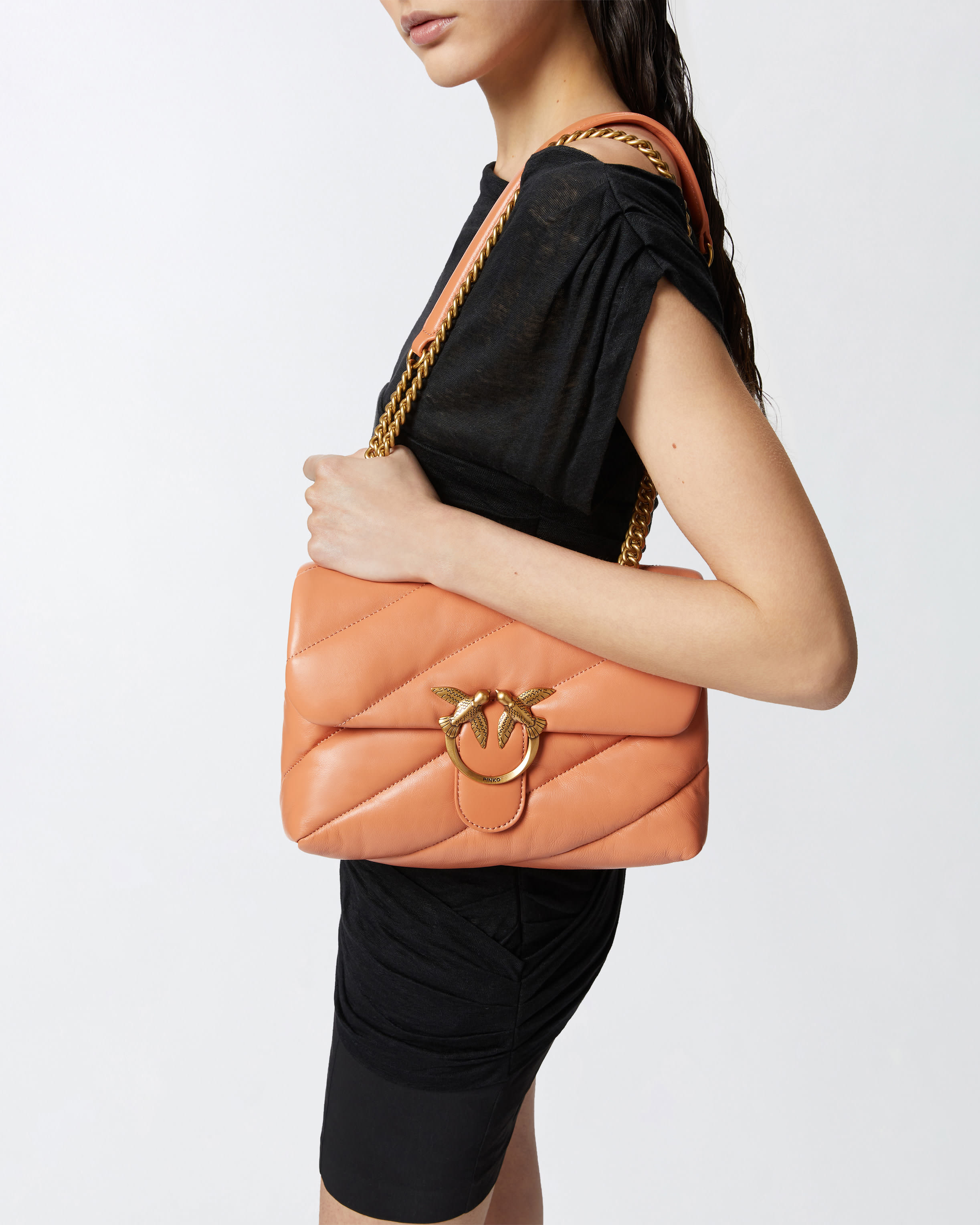 ショルダーバッグ・ポシェット Pinko CLASSIC LOVE BAG PUFF QUILT SHOULDER BAG Classic Love Bag Puff Maxi Quilt PINKO → Shop Online