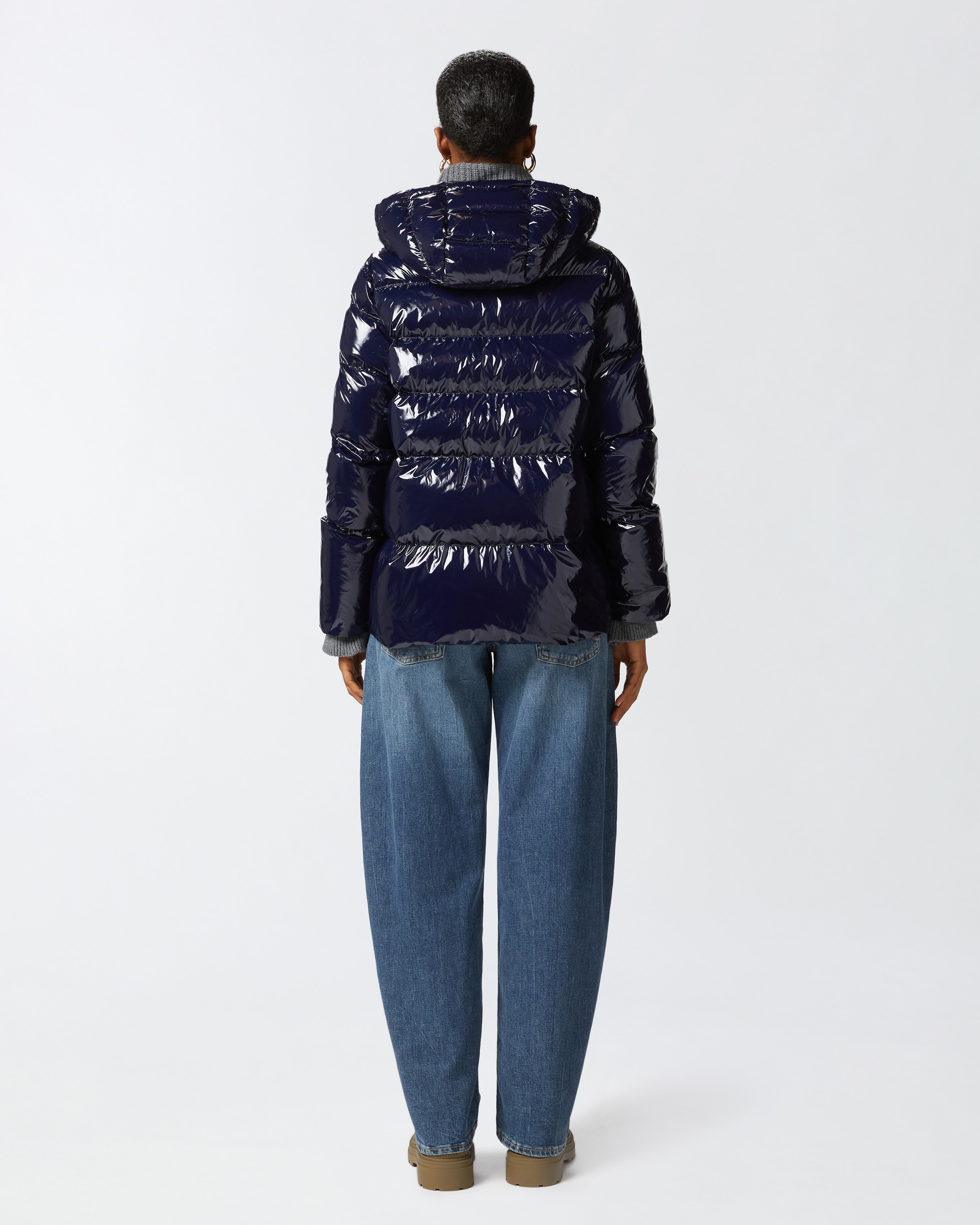 Crystal nylon pea jacket PINKO → Shop Online