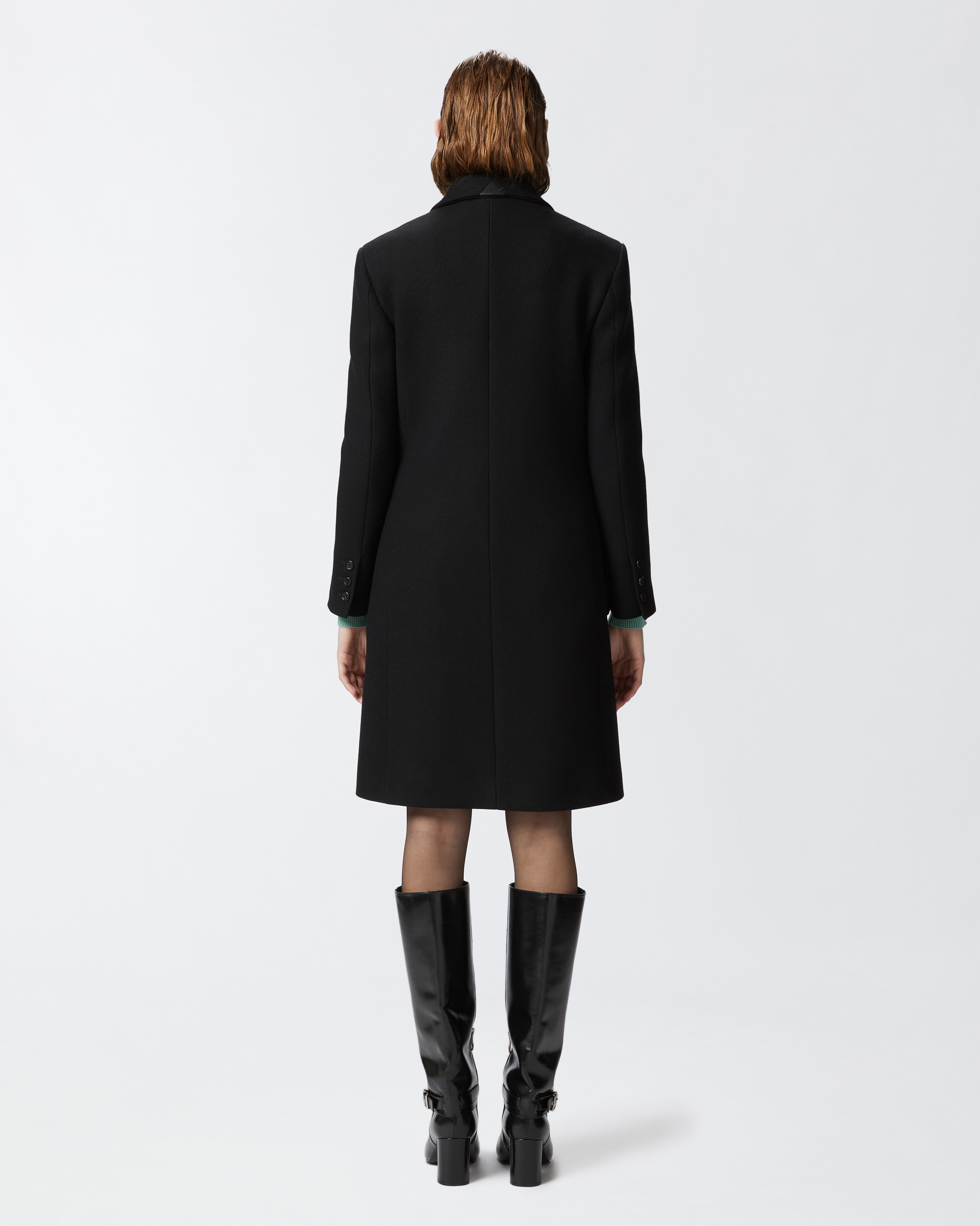 Pinko black coat best sale