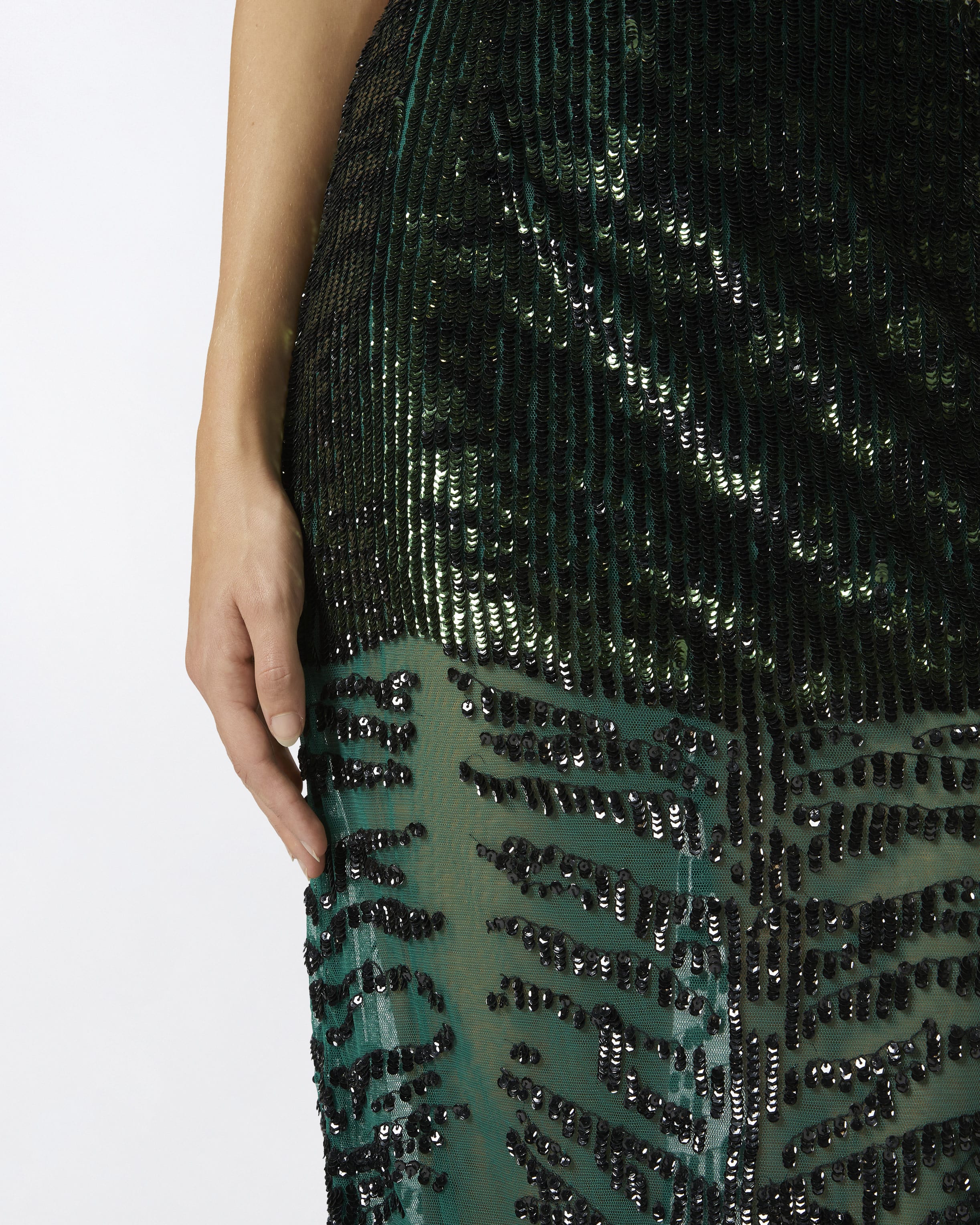 Embroidered sequin pencil skirt hotsell