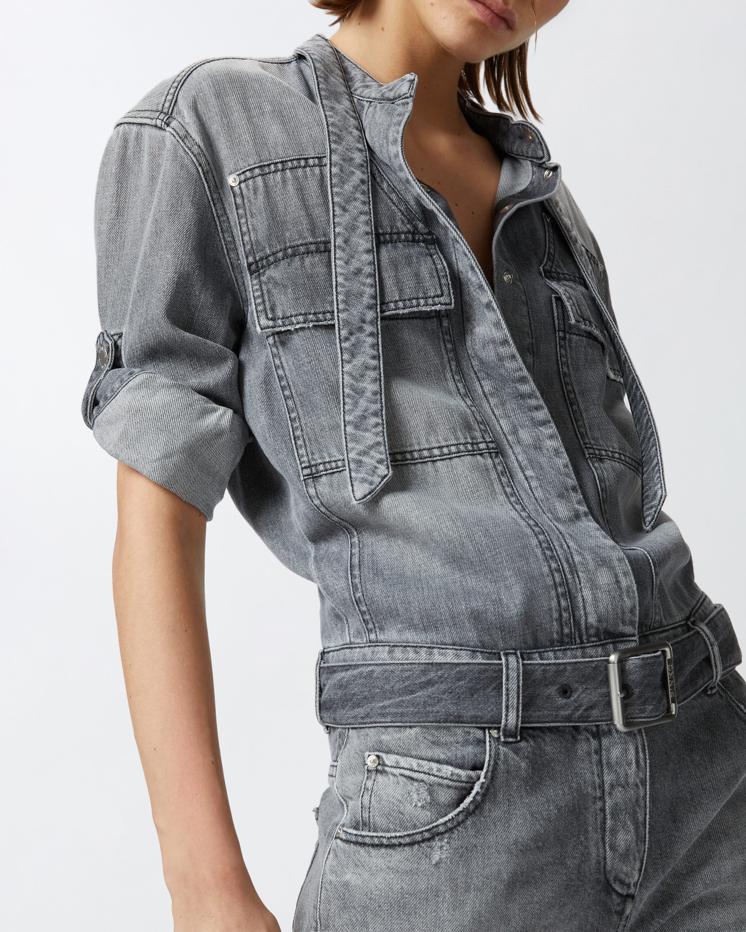 Pinko denim jumpsuit top