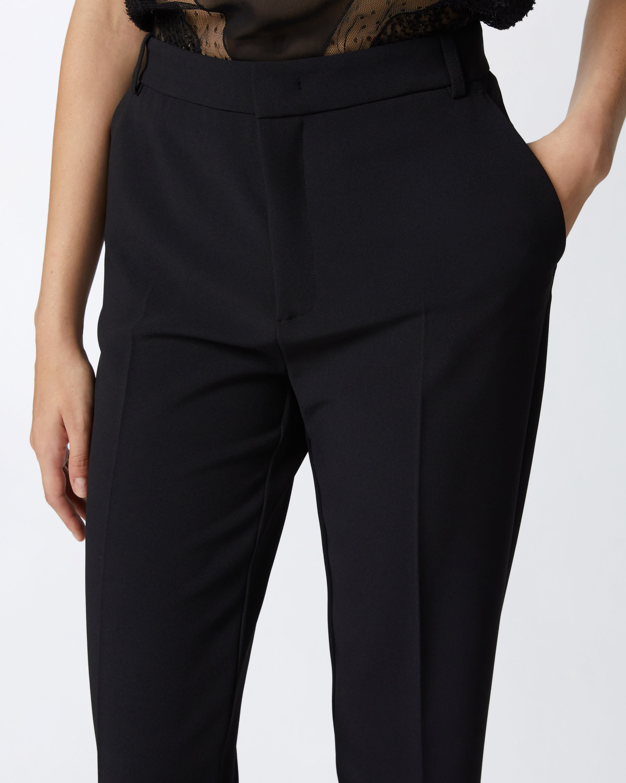 Pantaloni a vita alta leggermente a zampa Pinko Acquista Online