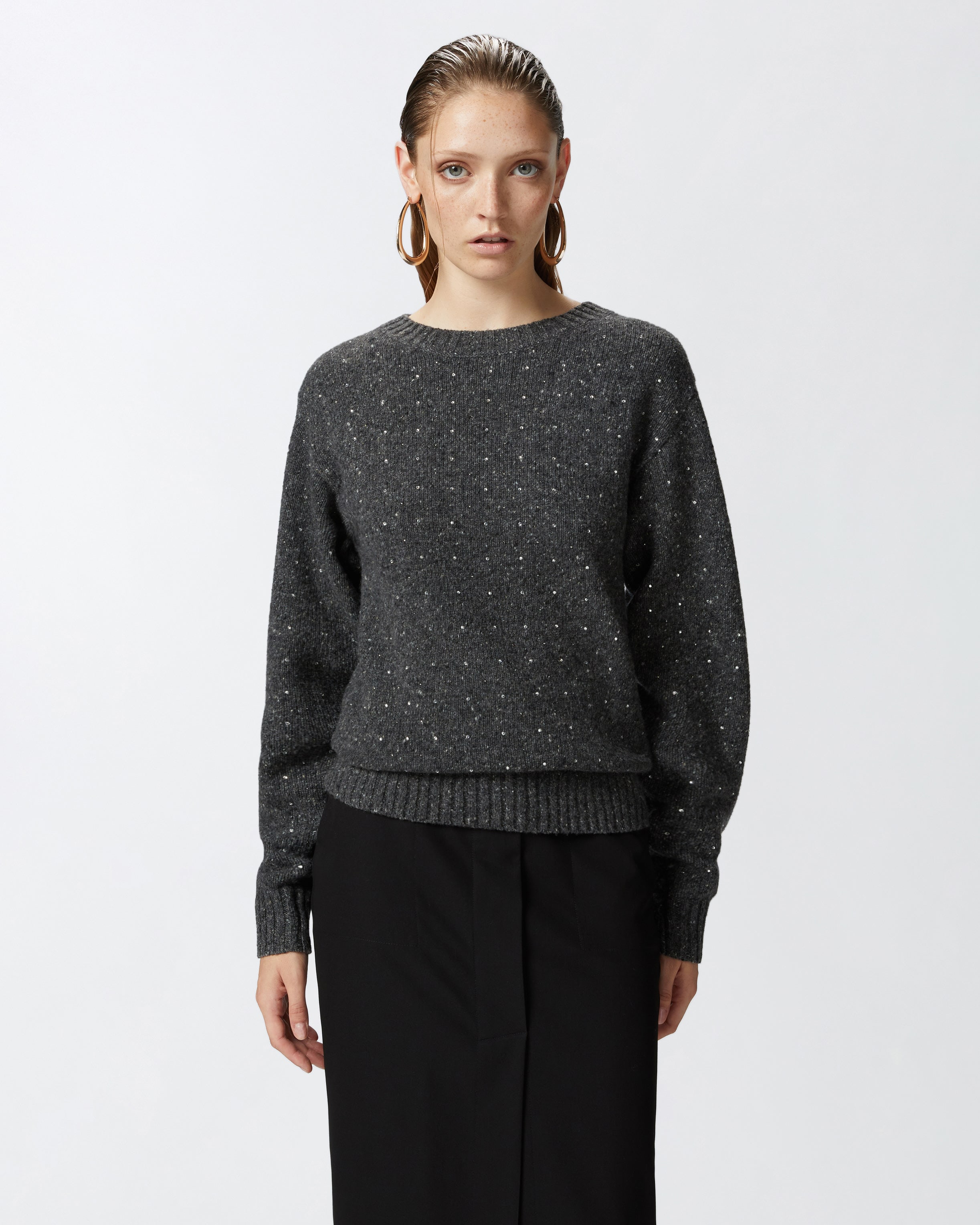 Alpaca-blend sweater with rhinestones PINKO → Shop Online