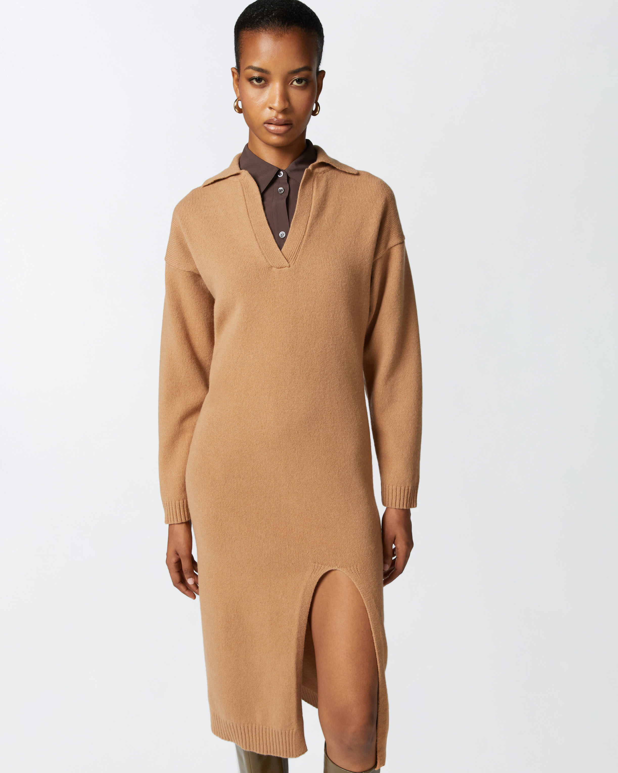 Robe longue en maille de cachemire melange PINKO Achete en ligne