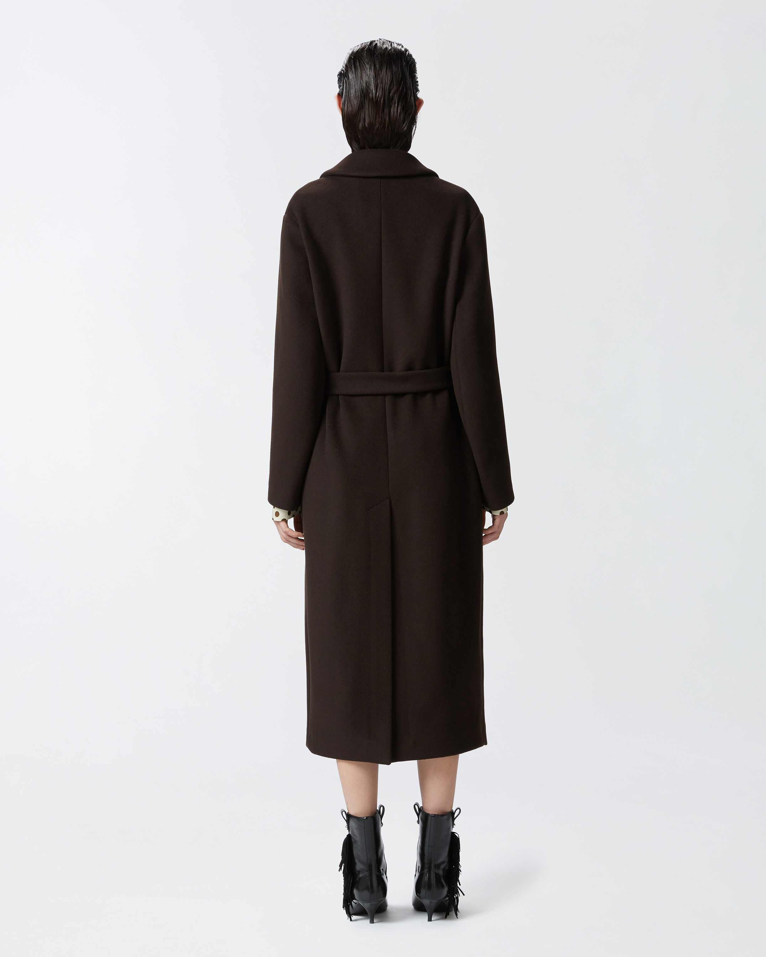 Long double-breasted coat with matching belt PINKO → Shop Long double-breasted coat with matching belt PINKO → Shop