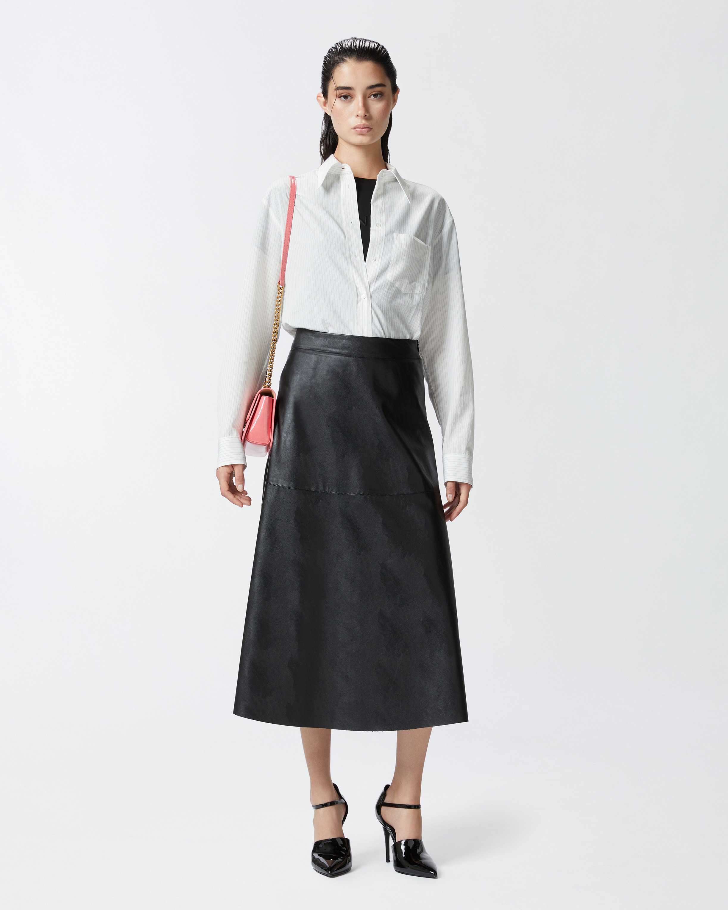 Gonna pelle pinko discount