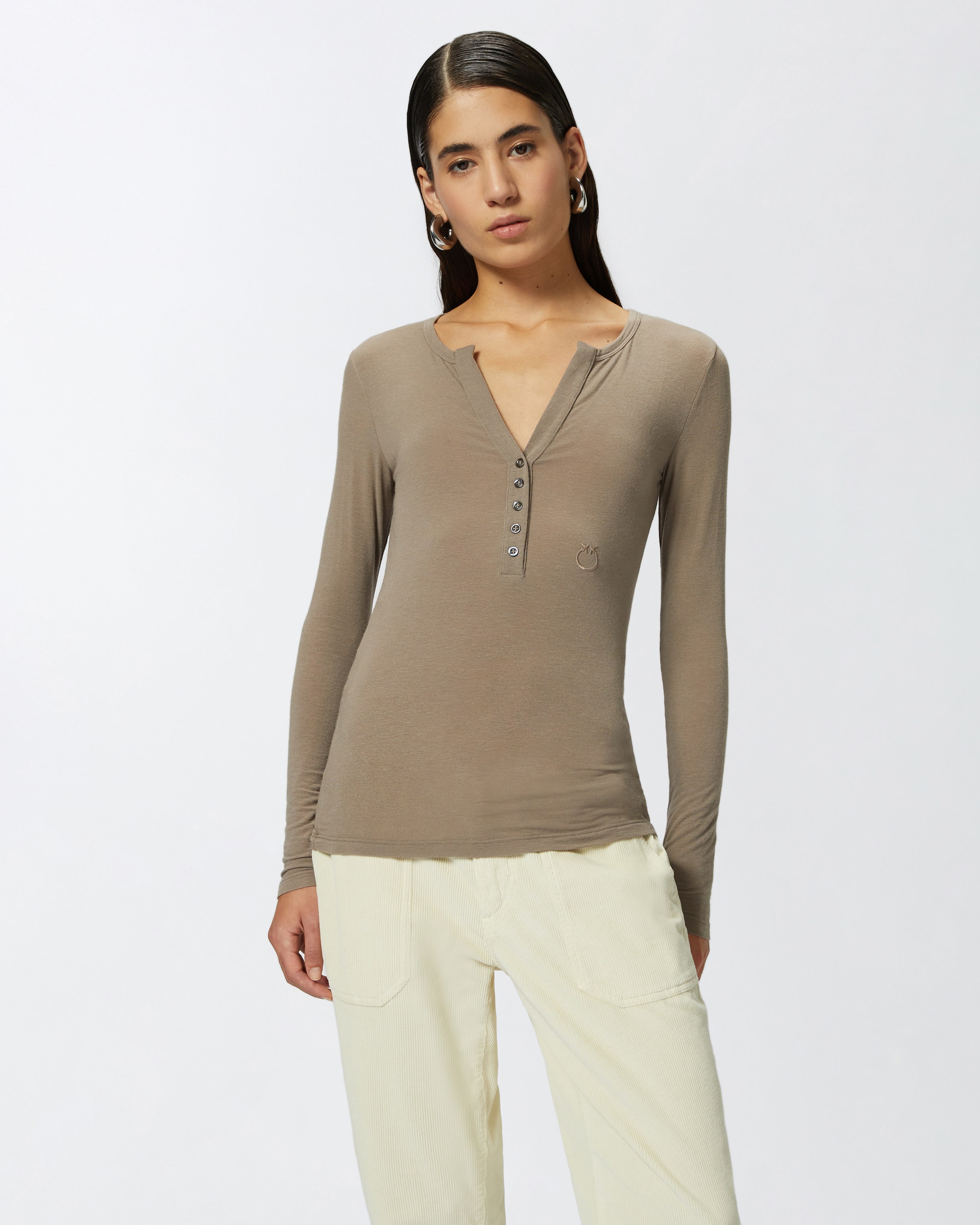 Maglia con bottoncini davanti best sale