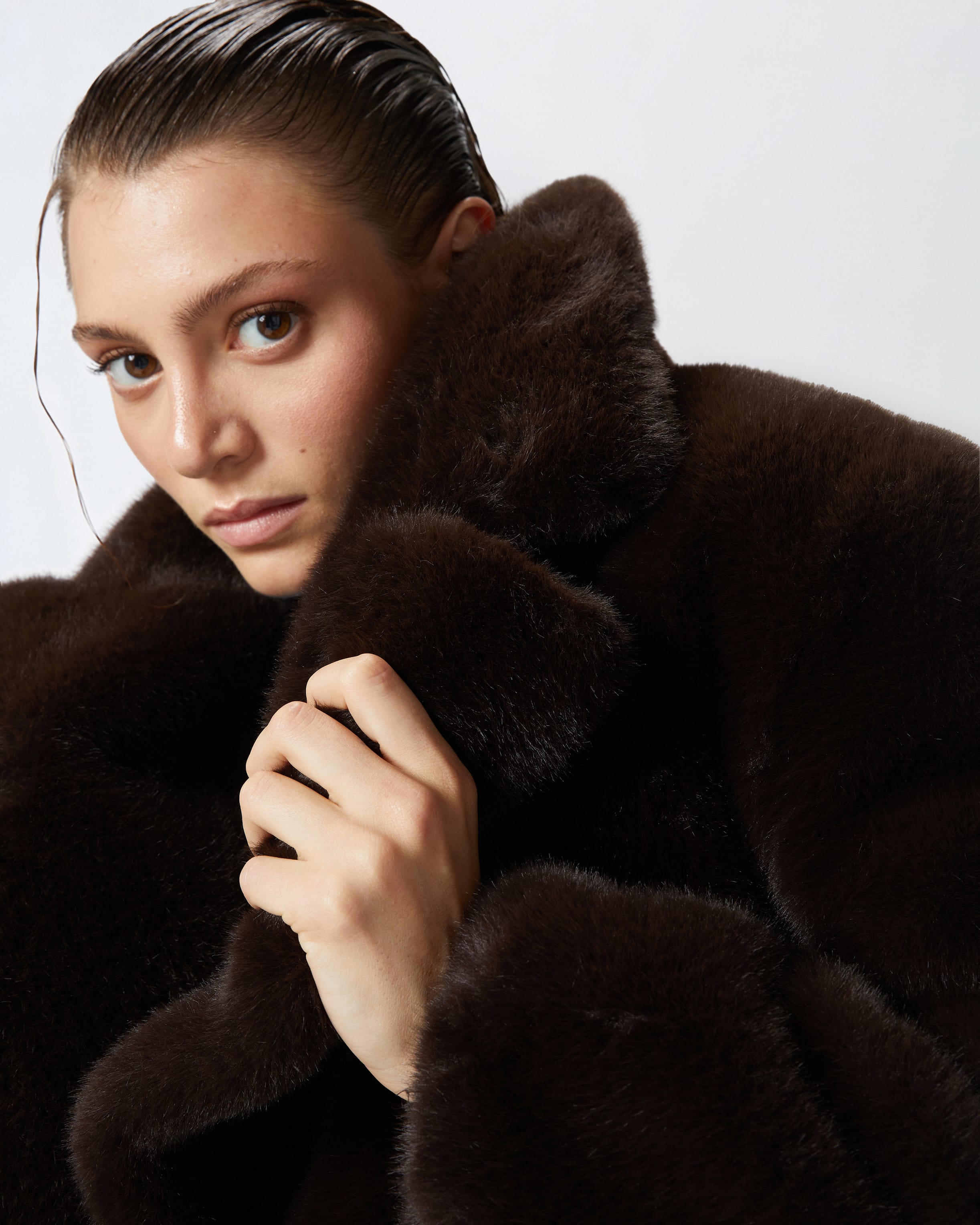 Fur peacoat online